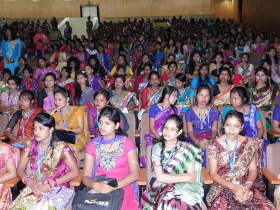 Students of Womenâ€™s College celebrates Freshers' day